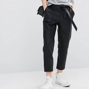 Asos faux leather jogger